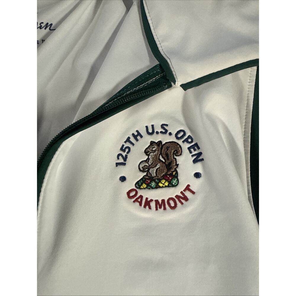 NWT - WALTER HAGEN Women's 125th US OPEN - OAKMONT White Sleeveless Polo Top - L - Picture 2 of 7